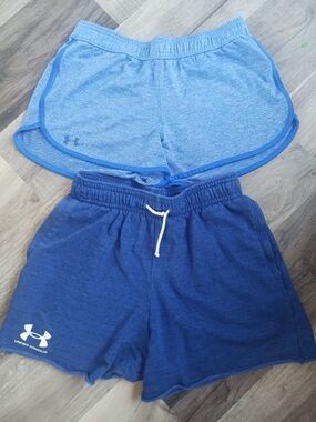 Under Armour Light Blue & Navy Athletic Shorts Set